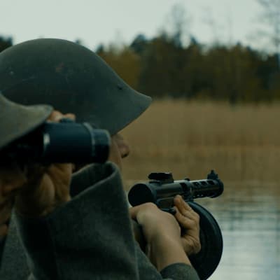 Scen ur dokumentären Harparskoglinjen - Västfronten mot Sovjet.