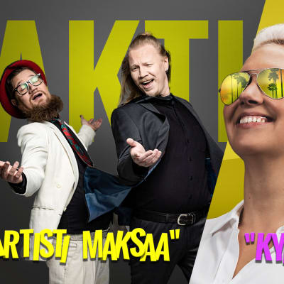 Kuvassa Aktin Jussi Putkonen ja Justus Laitinen sekä Puheen Iltapäiväkerhon Hanna Kataja-Rahko ja Juha Valvio.