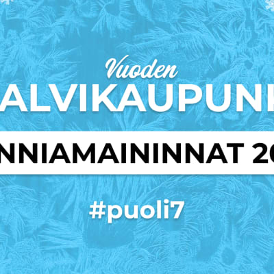 Kuvassa teksti Vuoden Talvikaupunki, kunniamaininnat 2022.