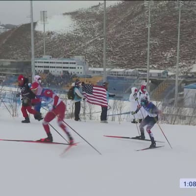 Venäläisille kaksoisvoitto 30 km vapaan hiihtotavan kisassa