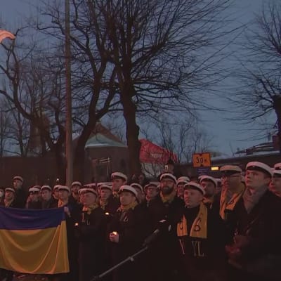 Tunteikas Finlandia-hymni soi tänään Ukrainalle