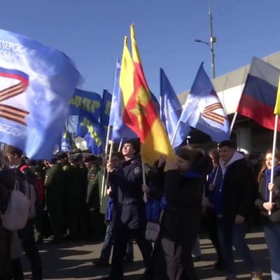 Moskovassa juhlittiin Krimin liittämistä Venäjään