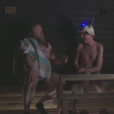 Sauna-Terona tunnettu Tero Hannila saunoi Kokkolassa torstaina juhlalöylyt - 5000:s saunapäivä putkeen