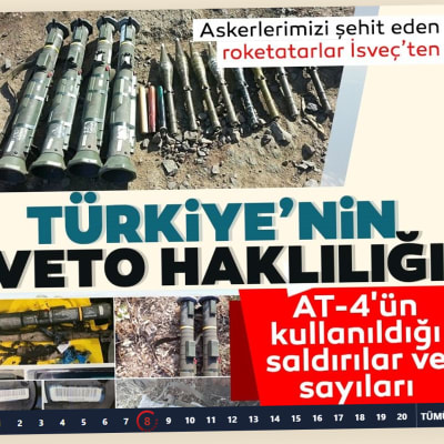 Ruotsalaisia sinkoja maassa Turkin viranomaisten ottamassa kuvassa.
