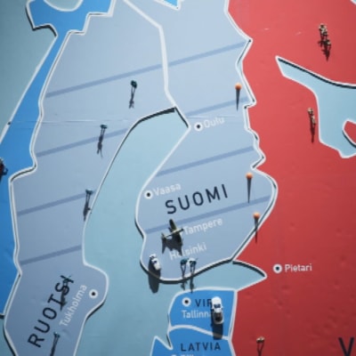 Kartta Naton laajenemisesta Venäjän naapurissa. 