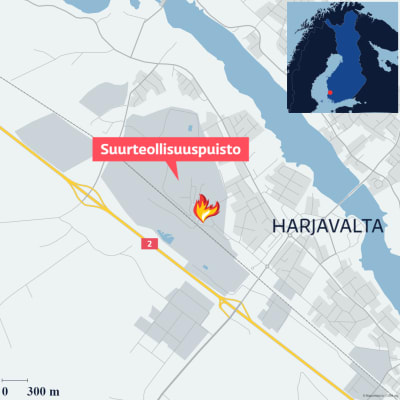 Harjavallan kartta.