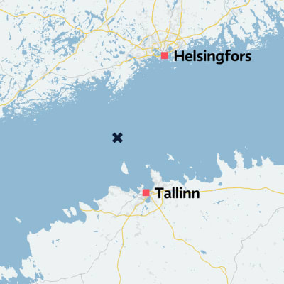 Karta över finska viken.