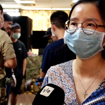 Taiwanilainen nuorisotyöntekijä Candy meni ensiapukurssille, koska hän pelkää Kiinan hyökkäävän