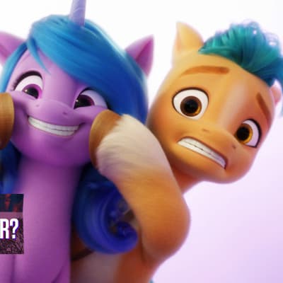 Två My little ponies i animation och text "vad vet du om kultur?"