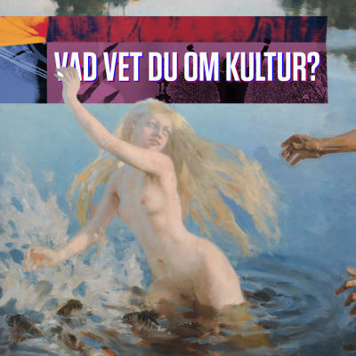 Man jagar kvinna ut i sjön från roddbåt och texten "Vad vet du om kultur?"
