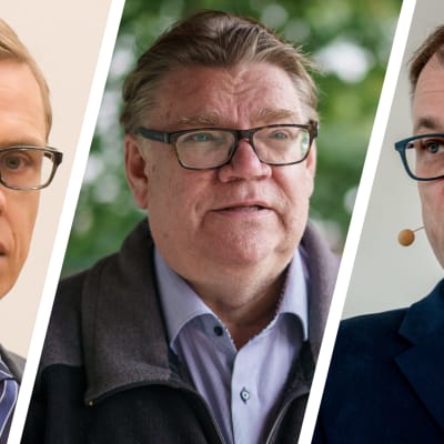 Alexander Stubb, Timo Soini och Juha Sipilä.