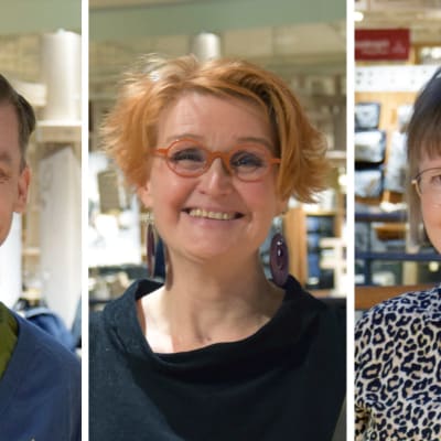 Sampsa Peltonen, Kaijamari Sivill ja Marja Luoma.