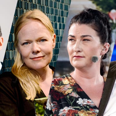 A-Talkissa politiikan toimittajat Ylen Ari Hakahuhta, Helsingin Sanomien Veera Luoma-aho, MTV Uutisten Antonia Berg ja Suomen kuvalehden Tuomo Lappalainen.