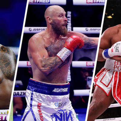 Dillian Whyte, Robert Helenius ja Jarrell Miller.