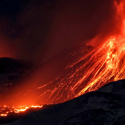Etna-tulivuori purkautui 15.maaliskuuta 2017.