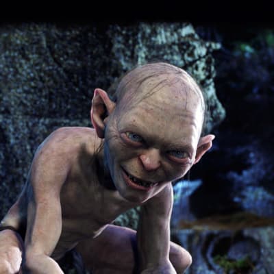 Taru sormusten herrasta: Kaksi tornia (12)  Kuvassa Klonkku (Andy Serkis).