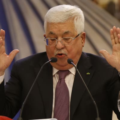 Palestiinalaisten presidentti Mahmud Abbas 