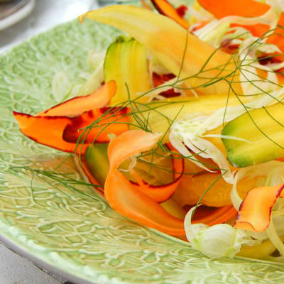 Skörde crudite med vispad pepparrot