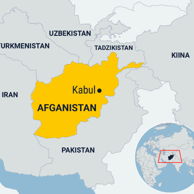 Afganistanin kartta.