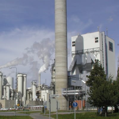UPM:S pappersfabrik på Alholmen i Jakobstad