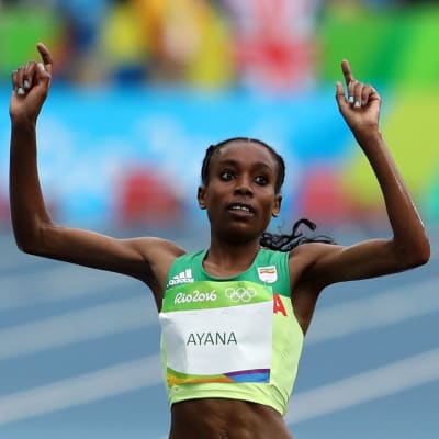 Almaz Ayana slog världsrekord i OS i Rio.