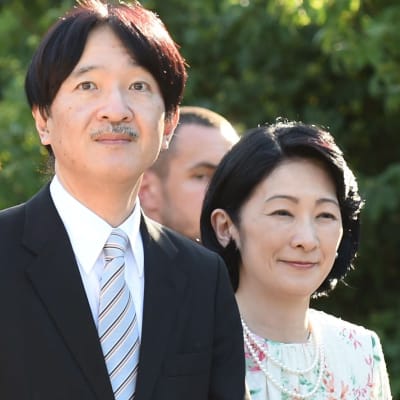 Japans kronprins Akishino och kronprinsessan Kiko 