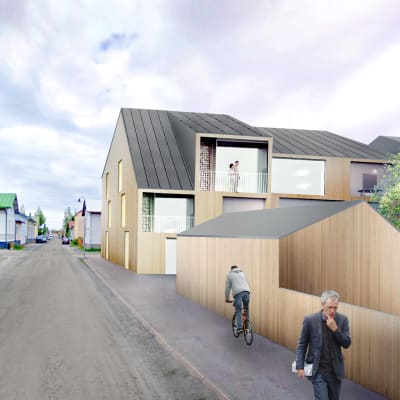 Plan för seniorhuset.