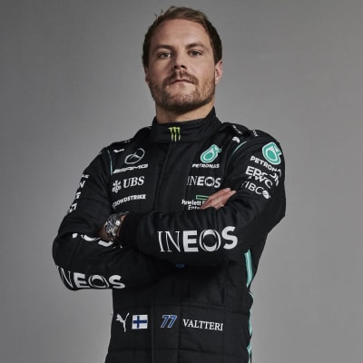 Valtteri Bottas i sin overall modell 2021.