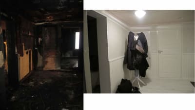 brand, före och efter