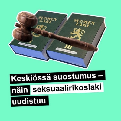 Kaksi Suomen laki -kirjaa ja puheenjohtajan nuija