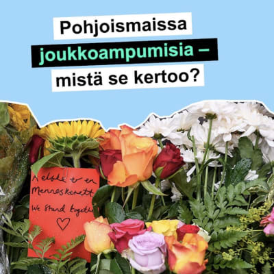 muistoviestejä ja kukkia Kööpenhaminassa joukkoampumisten uhreille