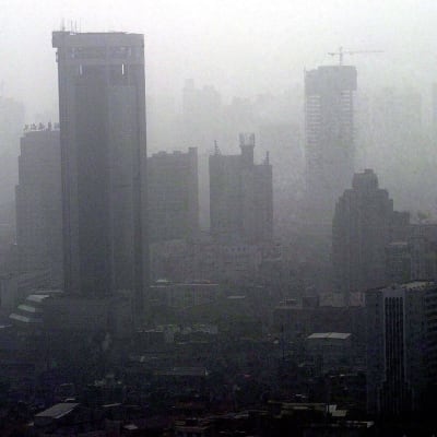 Smog över Shanghai