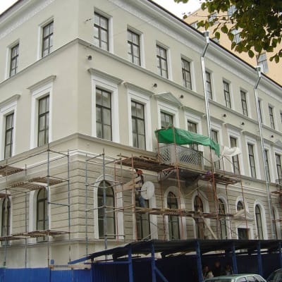 Suomi-talo Pietarissa on viimeistelyä vaille valmis 7. lokakuuta 2009.