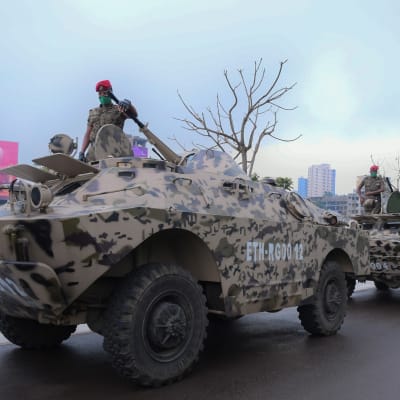 Etiopian armeijan joukkoja harjoituksissa Addis Abeban lähellä syyskussa 2020.