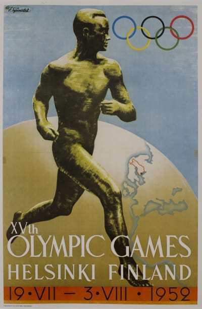 Plansch för OS 1952.