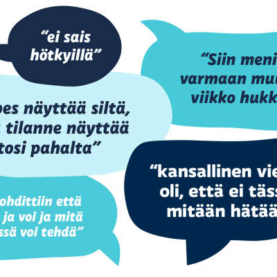 viranomaisten sitaatteja