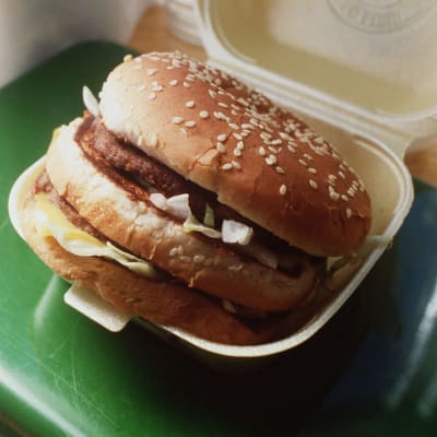 McDonald'sin hampurilainen vuonna 1991.