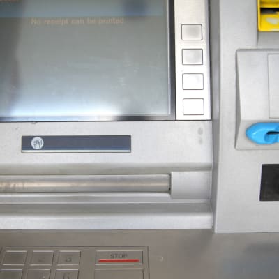 Bankautomat.