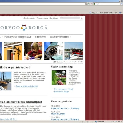 Borgå stads webbsidor