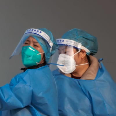 sköterskor i kinesiskt sjukhus