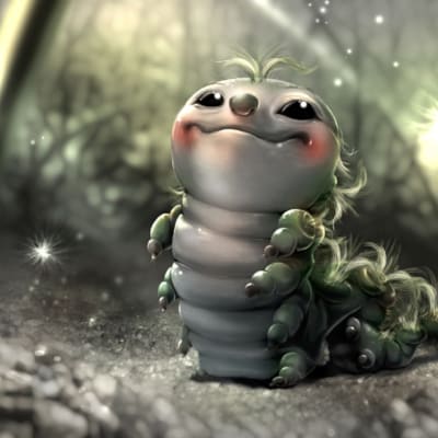 Tietokoneella luotu Mauno Mato -hahmo, joka esiintyy Rölli ja kultainen avain -elokuvassa.