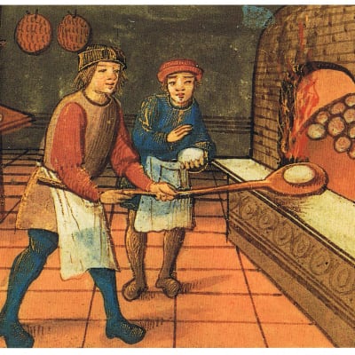 En bagare med lärling