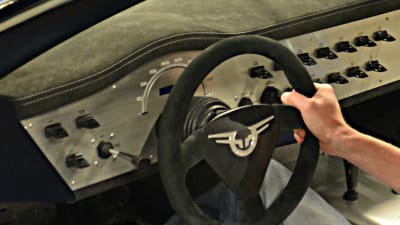 Knapparna för instrumentpanelen är utskrivna med en 3D-printer.