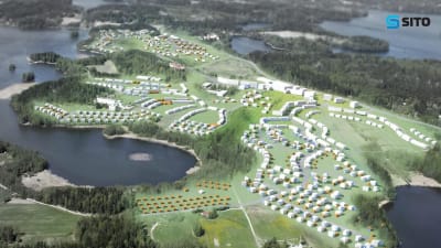 Planeringsbolaget Sitos vision över hur Fagernäs kan se ut i framtiden. Hundratals nya hus, 3 000 invånare,
