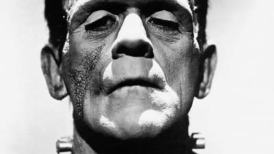 Boris Karloff som Frankensteins monster i en filmatisering av Mary Shelleys roman från år 1935.