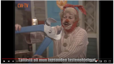 Sirkuspelle Hermanni pääsi mukaan tubettaja Roni Bäckin videolle.