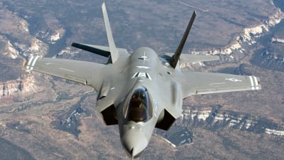 Bild på jaktplanet F 35 Lightning