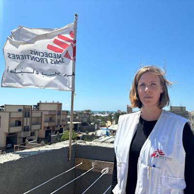 Chefssjuksköterskan Fia Iveslätt har arbetat i Gaza på olika kliniker.