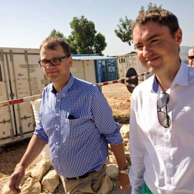 Juha Sipilä och Taavi Rõivas i Libanon.