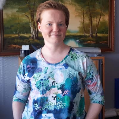 Sonja Jungar-Irjala på Retro i Jakobstad.